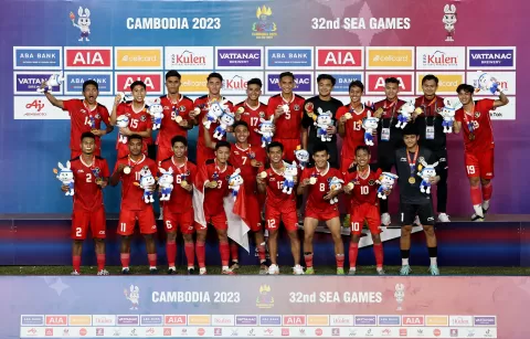 Kalahkan Thailand di Partai Final Sepakbola, Indonesia Juara Sea Games 2023