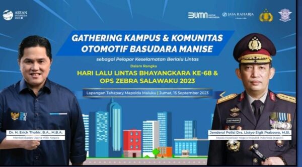 Dukung Keselamatan Lalu Lintas di Ambon, Erick Thohir: Generasi Muda Pilar Pembangunan Bangsa