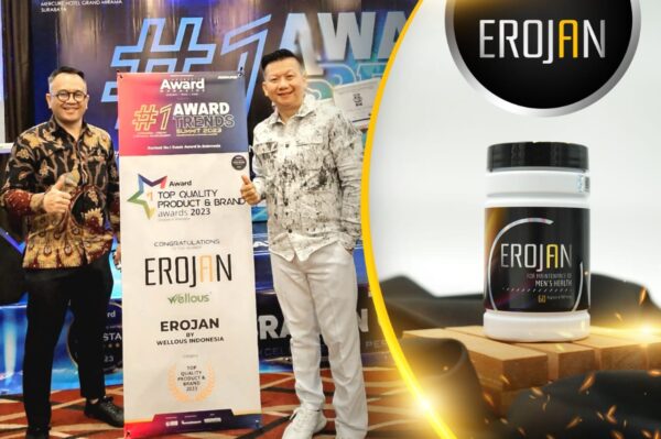Erojan (Wellous) Raih Penghargaan Sebagai Top Quality Product dan Brand 2023