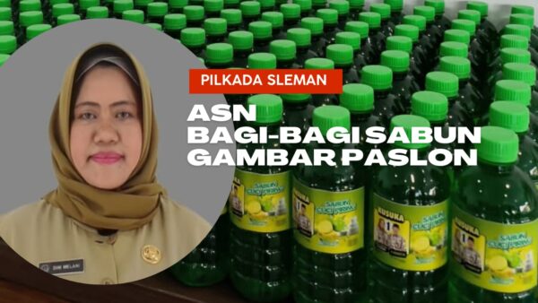 Oknum ASN Dinkes Sleman Bagi-bagi Sabun Cuci Bergambar Kustini-Sukamto