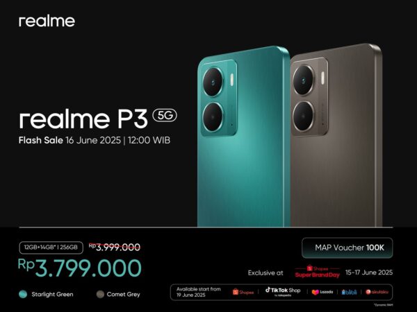 realme P3 5G Resmi Hadir, Smartphone Online Eksklusif dengan Performa Ngebut