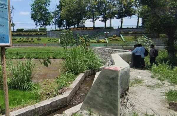 Progres Perbaikan Saluran Irigasi di Sleman Capai 75 Persen