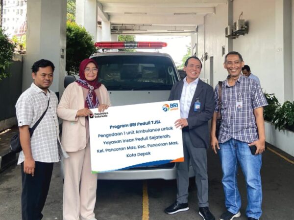 BRI KC Depok Salurkan TJSL Berupa Ambulance Untuk Yayasan Insan Peduli Sejahterah
