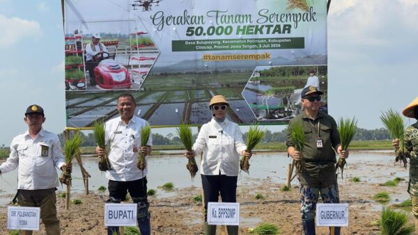Kementan Percepat Gerakan Tanam di Lahan Oplah dan Cetak Sawah Rakyat untuk Perkuat Ketahanan Pangan Nasional